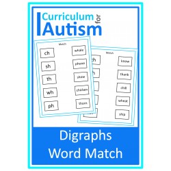 Digraphs Word Match Phonics Worksheets
